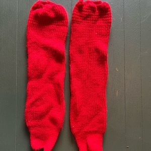 Vintage 80s Red Leg Warmers